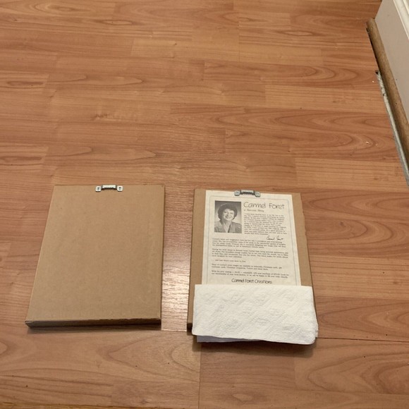 2 Pc Vintage Carmel Foret Framed Floral Print Picture Frame Art - Picture 8 of 12